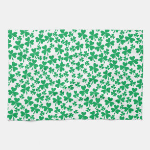 Kleeblätter zum St. Patrick's Day Küchentuch