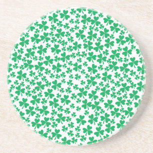 Kleeblätter zum St. Patrick's Day Sandstein Untersetzer