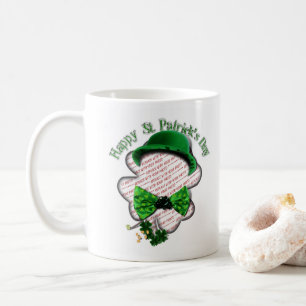 Kleeblattrahmen St. Patrick's Day Kaffeetasse