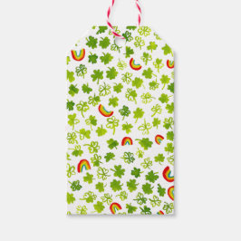 Kleeblatts Rainbows Watercolor ST PATRICKS DAY Geschenkanhänger