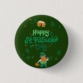 "Kleeblatts & Shenanigans: Ein St. Patrick's Day Button