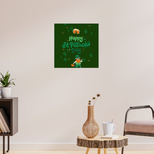 "Kleeblatts & Shenanigans: Ein St. Patrick's Day Poster (Wohnzimmer 3)