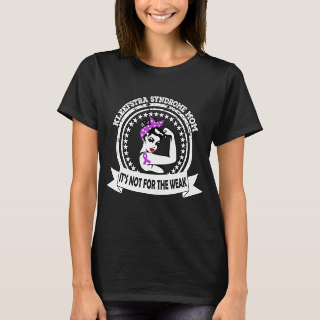 Kleefstra-Syndrom Mama Lila Flachbandwissen T-Shirt (Vorderseite)