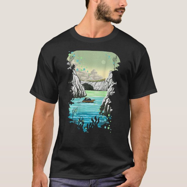 Kleftiko Milo Griechenland Tauchen Meereshöhle Sch T-Shirt (Vorderseite)