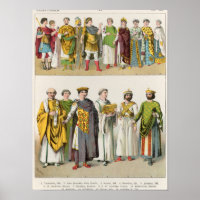 Kleid am byzantinischen Gericht