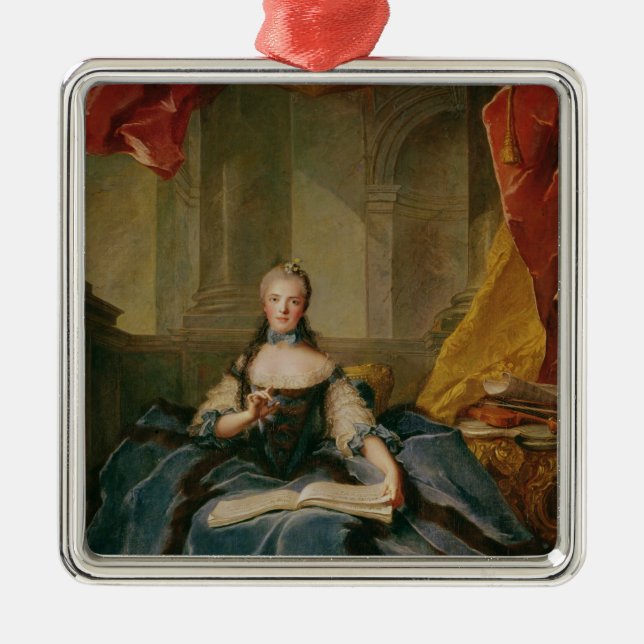 Kleid Des Frankreich Madame Adelaide vor Gericht, Silbernes Ornament (Vorne)