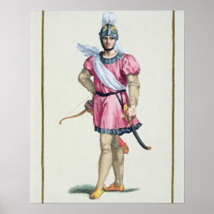 Kleid eines Norman Soldiers von 'Receuil des Estam Poster