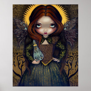Kleid Engels-Feeikone des Alchimie KUNST-DRUCKES Poster