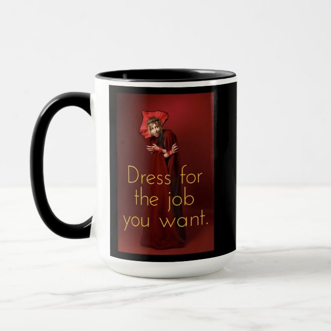 Kleid für den gewollt Job: Vampir Tasse (Links)