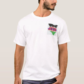 Kleid mit Kenyanflagge und -karte T-Shirt