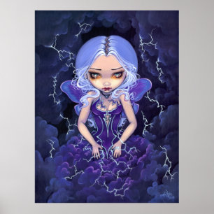 Kleid Stürme KUNST-DRUCK gotischer Fee Poster