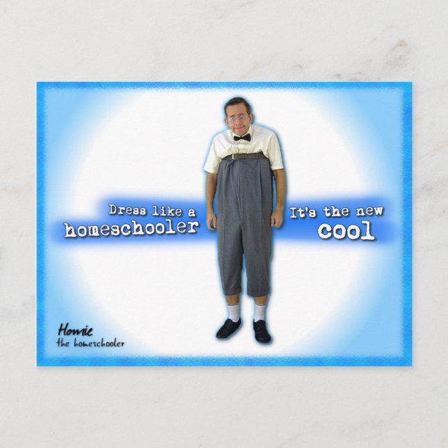 Kleid wie ein Hausschüler Postkarte (Vorderseite)