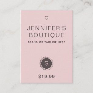Kleidermarken Hang Tags Kleine Unternehmen Pink Gr
