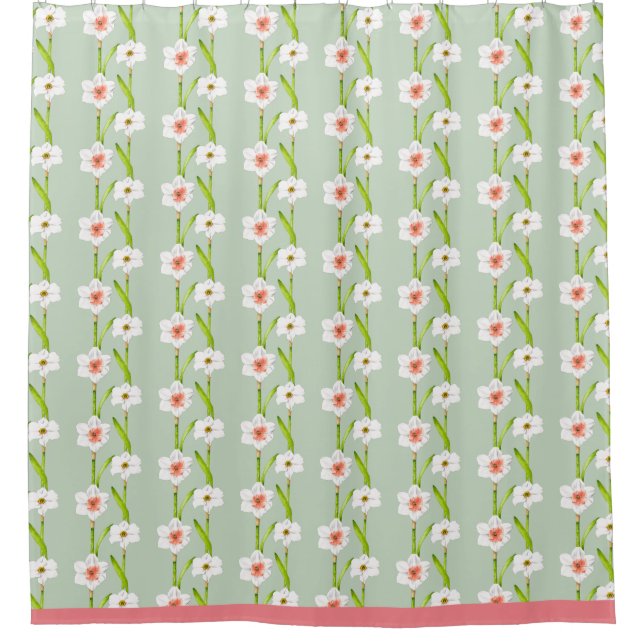 Kleidung an einem Duschvorhang (Vorderseite)