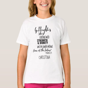 Kleidung Festigkeit Würde Teen GODAUGHTER Zitat T- T-Shirt