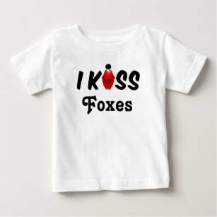 Kleidung für Kinder, die ich Füchse küss Baby T-shirt