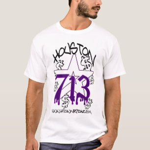 KLEIDUNG H-STADTRIDAZ - HOUSTON 713 PURP T-Shirt