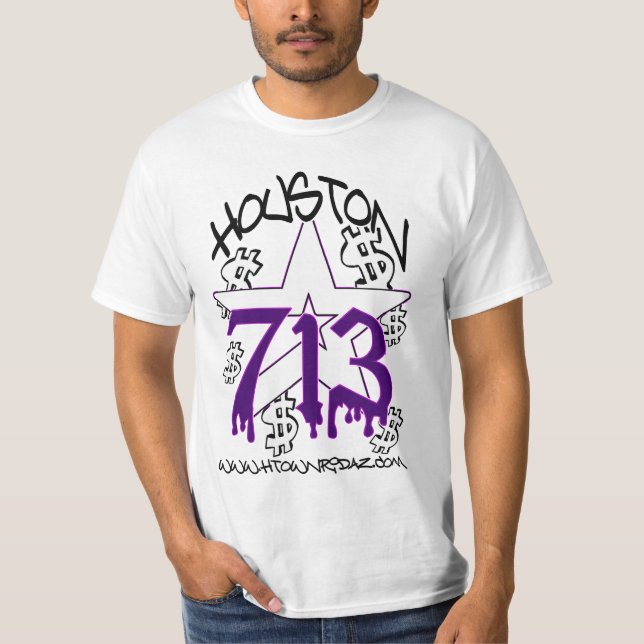 KLEIDUNG H-STADTRIDAZ - SHIRT-VERKAUF HOUSTONS 713 T-Shirt (Vorderseite)