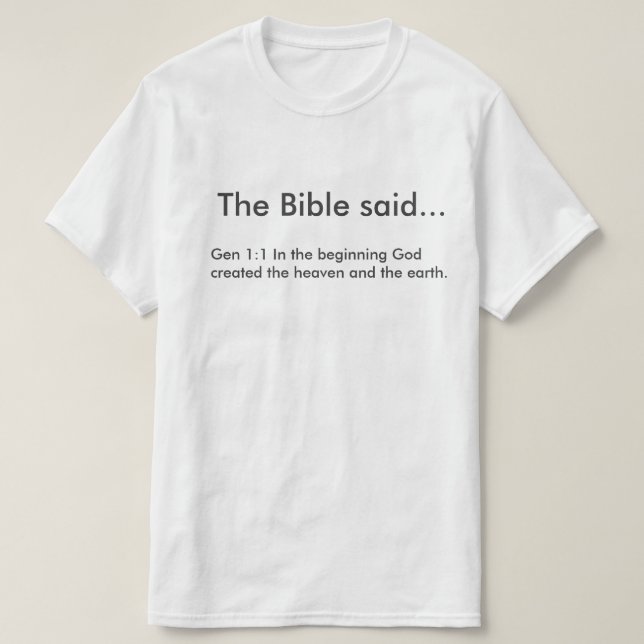 Kleidung mit Versen der Bibel T-Shirt (Design vorne)