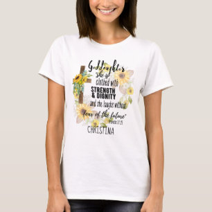 Kleidung Stärke Würde Teen GODAUGHTER Zitat T-Shirt