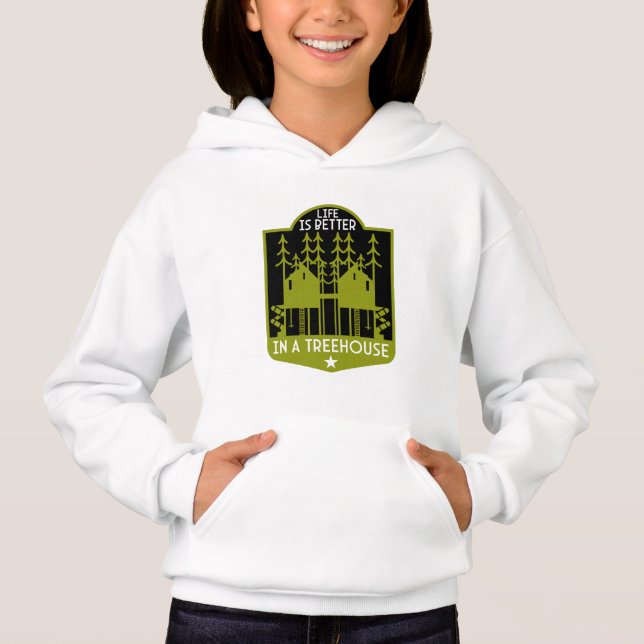 Kleidung und Dekoration von Baumhäusern Hoodie (Vorderseite)