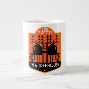 Kleidung und Dekoration von Baumhäusern Jumbo-Tasse