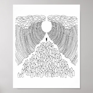 Kleidung zum Glauben an die Teilung des Roten Meer Poster