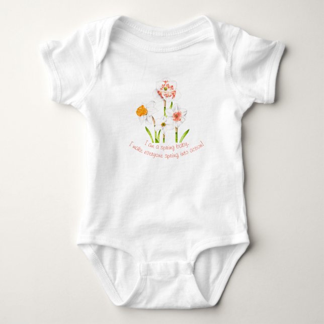 Kleidungsstücke auf einem Baby-Bodysuit Baby Strampler (Vorderseite)