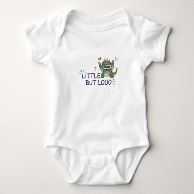 Klein aber laut baby strampler (Vorderseite)