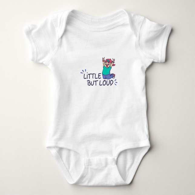 Klein aber laut baby strampler (Vorderseite)