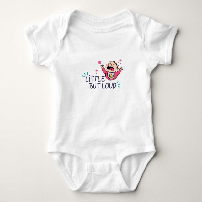 Klein aber laut baby strampler (Vorderseite)
