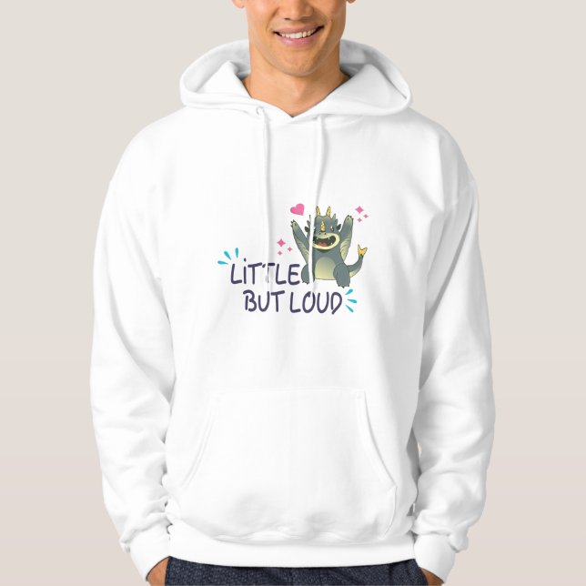 Klein aber laut hoodie (Vorderseite)