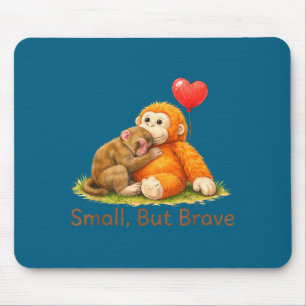 Klein aber tapfer süßer Punch-Affe Liebesdesign Mousepad