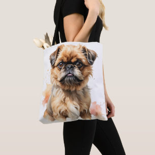 KLEIN BROWN BRÜSSEL GRIFFON PUPPY HUND TASCHE