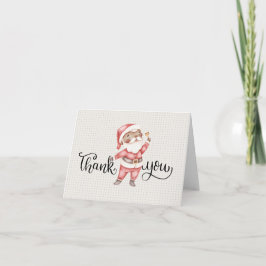 Klein, Dankeschön Card mit Santa Dankeskarte