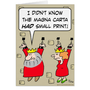 Klein gedruckt-Königketten der Magna Carta