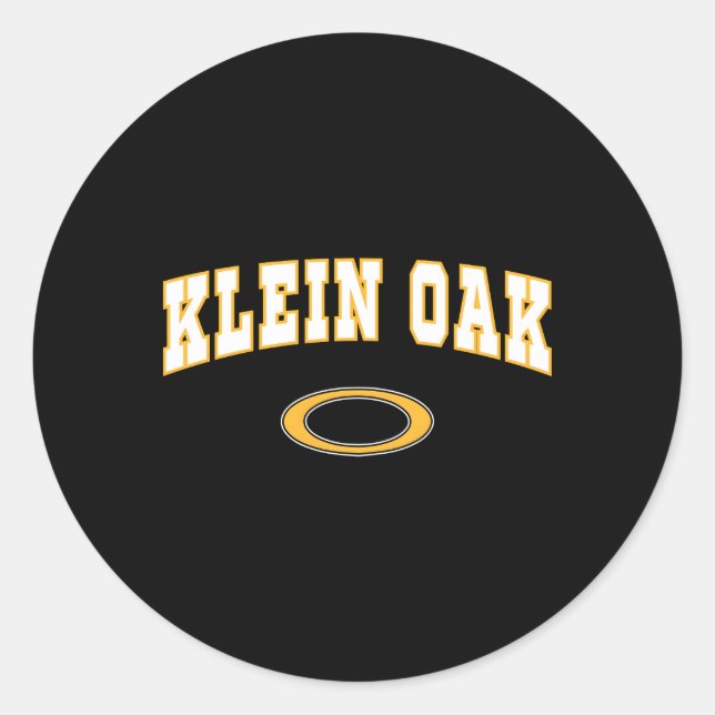 Klein Oak High School Panthers C2 Runder Aufkleber (Vorderseite)