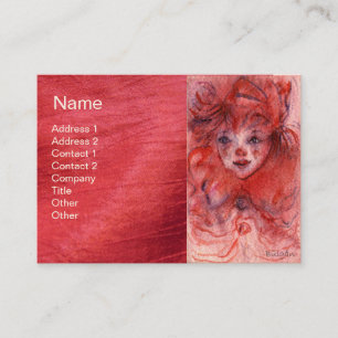 KLEIN ROT CLOWN VISITENKARTE