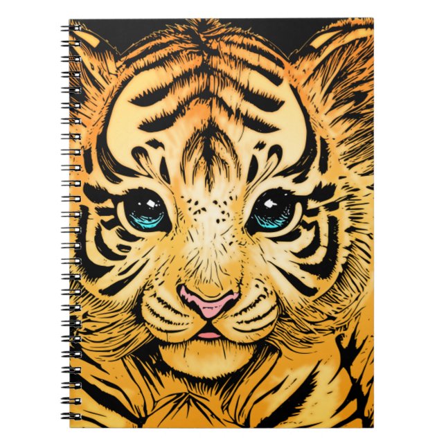 KLEIN TIGER NOTIZBLOCK (Vorderseite)