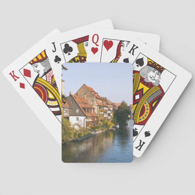 Klein Venedig (Klein Venedig) und Fluss Regnitz Spielkarten (Rückseite)