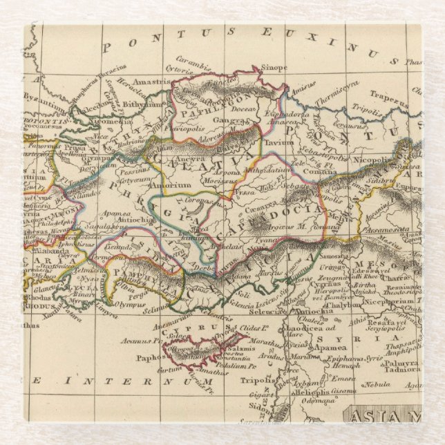 Kleinasien Glasuntersetzer (Vorderseite)