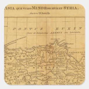 Kleinasien, Syrien Quadratischer Aufkleber