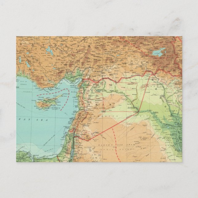 Kleinasien, Syrien und Mesopotamien Postkarte (Vorderseite)
