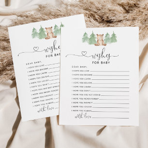 Kleinbärenwaldwünsche für die Kinderkarte