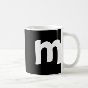 Kleinbuchstaben Alphabet M Frohe Weihnachten  Kaffeetasse