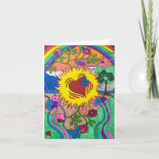 Kleine, 4" x 5,6" geklappte Note Card (Vorderseite)