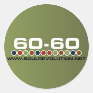 Kleine 60-60 Aufkleber