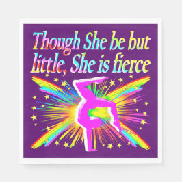 KLEINE, ABER FIERCE GYMNASTICS PAPIER NAPKINS SERVIETTE