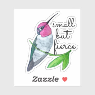 Kleine, aber heftige Anna-Hummingbird-Aufkleber Aufkleber