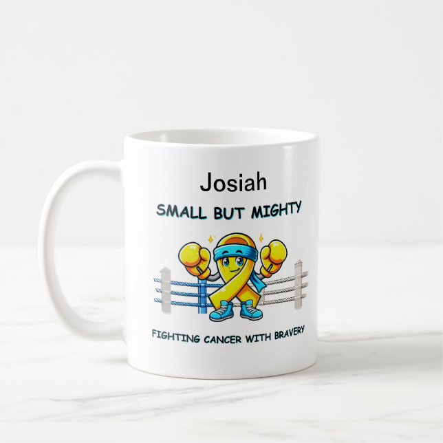 "Kleine, aber mächtige - inspirierende Krieger-Tas Kaffeetasse (Links)